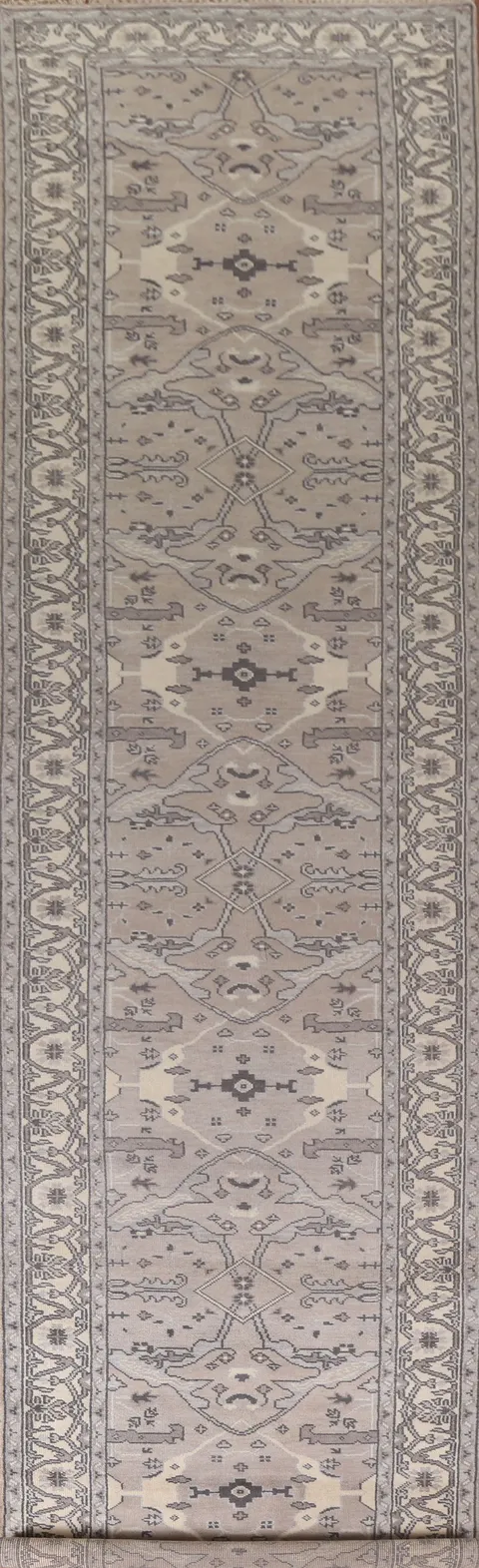 All-Over Oushak Oriental Runner Rug 4x19