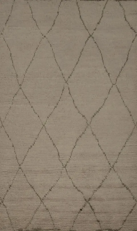 Trellis Moroccan Wool Area Rug 5x8