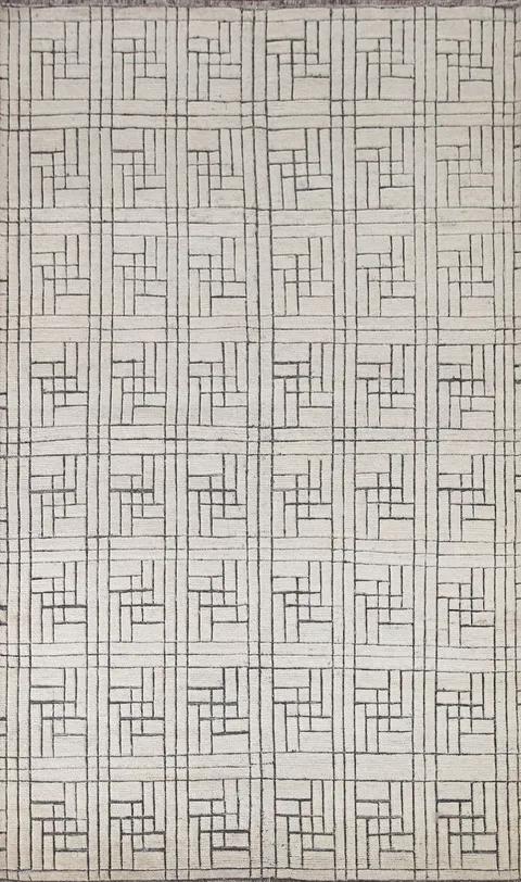 All-Over Moroccan Indian Area Rug 5x8