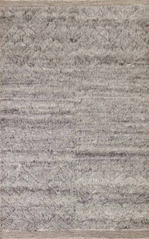 Handmade Plush Moroccan Area Rug 5x8
