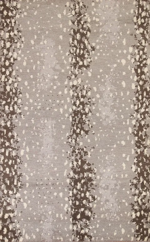 Modern Moroccan Indian Area Rug 5x8