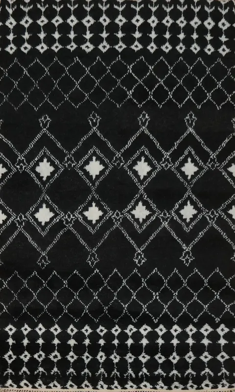 Geometric Moroccan Indian Area Rug 5x8