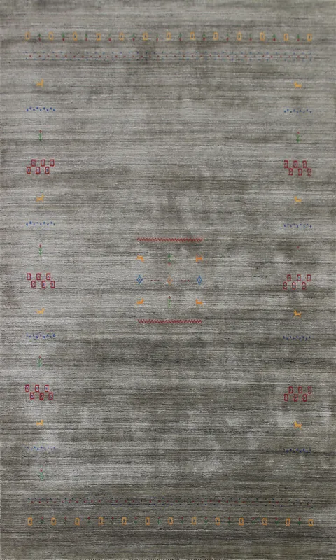 Tribal Wool Gabbeh Oriental Area Rug 7x10