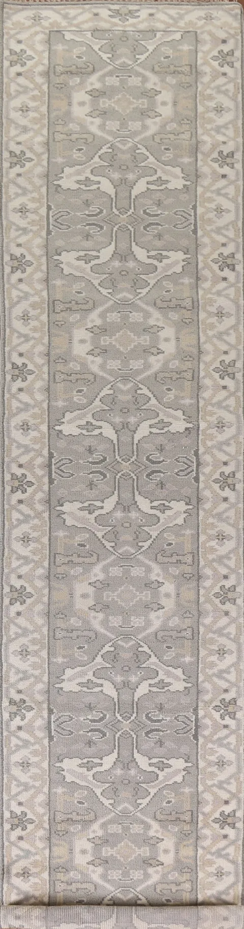 All-Over Oushak Indian Runner Rug 3x16