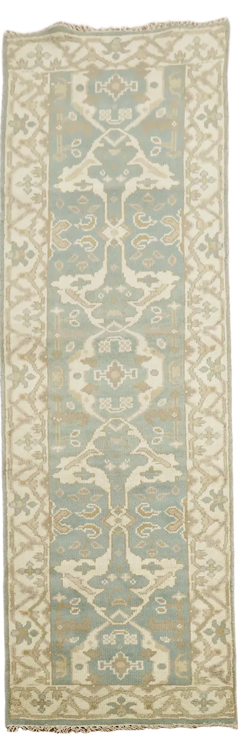 All-Over Oushak Oriental Runner Rug 3x8