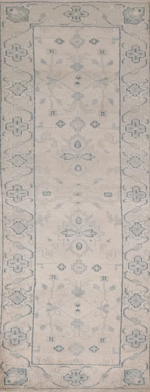 All-Over Oushak Oriental Runner Rug 3x8