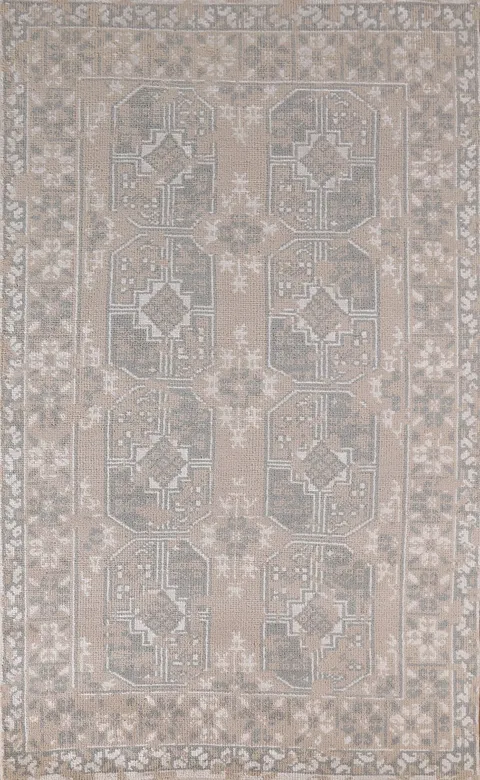 Geometric Moroccan Indian Area Rug 5x8