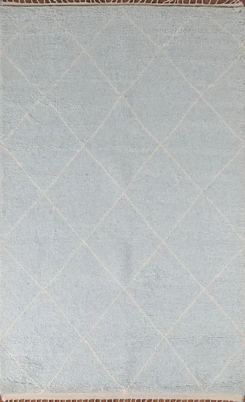 Trellis Plush Moroccan Indian Area Rug 5x8
