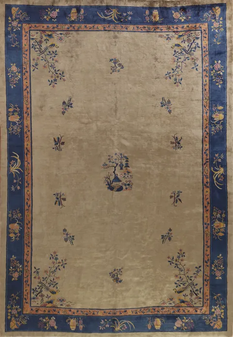 Pictorial Art Deco Nichols Chinese Area Rug 10x13