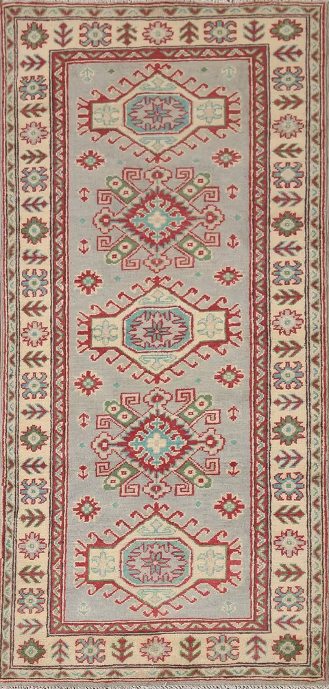 Geometric Kazak Oriental Rug 3x6