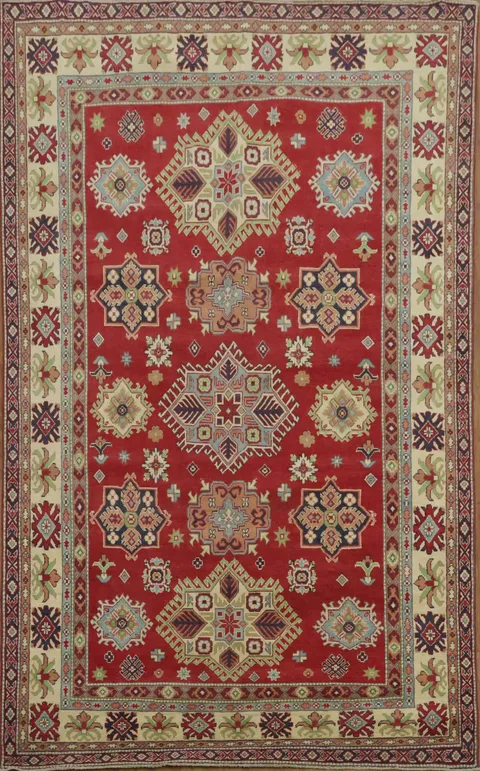 Red Kazak South Western Area Rug 6x10