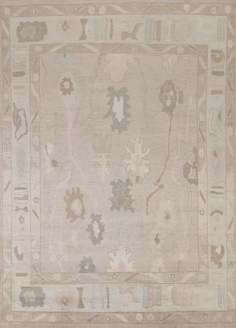 Vegetable Dye Oushak Turkish Area Rug 8x10