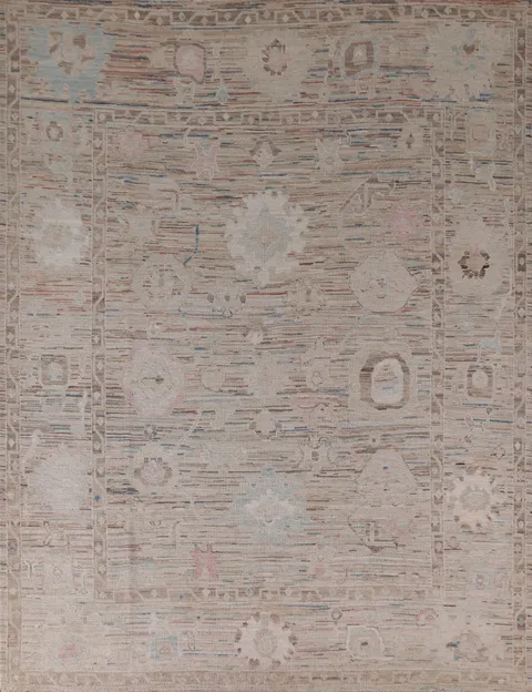 Vegetable Dye Oushak Turkish Area Rug 8x10