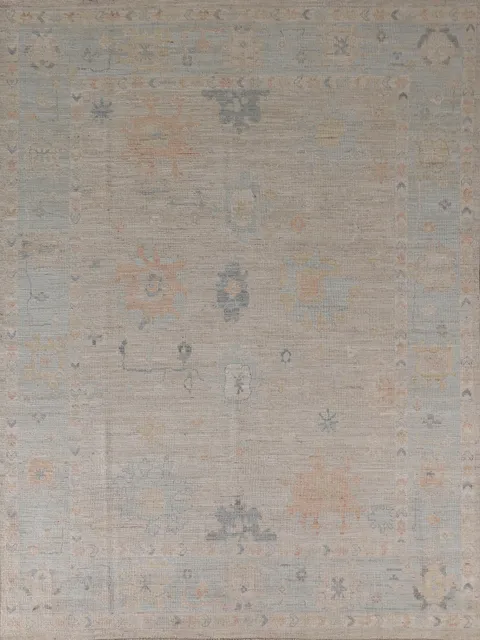Vegetable Dye Oushak Turkish Area Rug 8x10