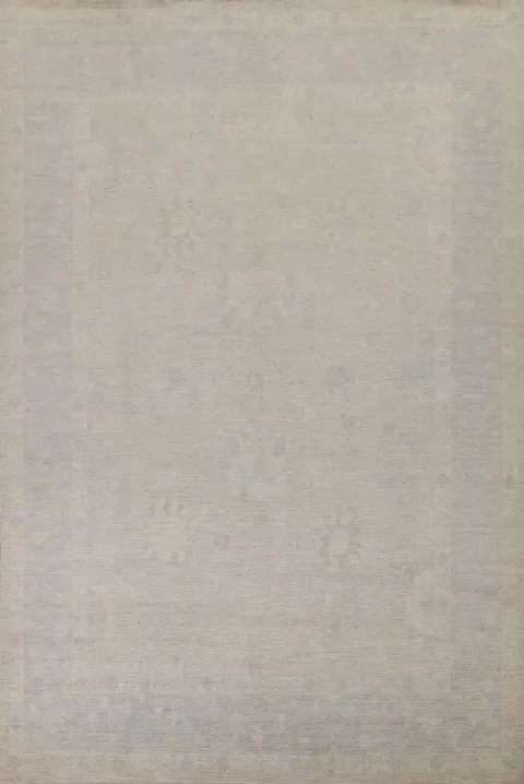 Earth Tone Oushak Vegetable Dye Area Rug 9x12