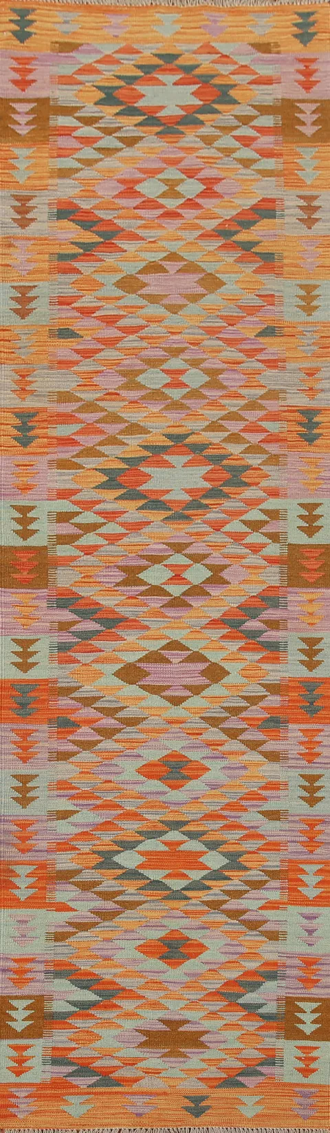 Multicolor Kilim Oriental Runner Rug 3x12