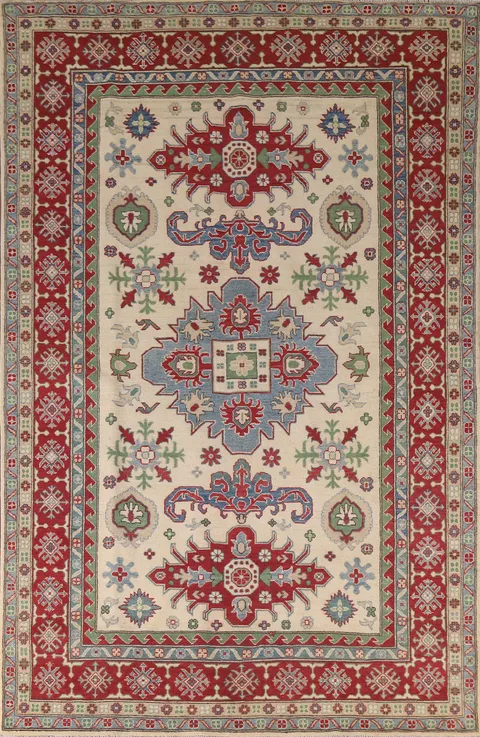 Handmade Kazak Oriental Area Rug 7x10