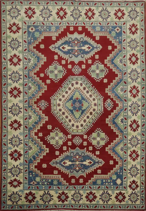 South Western Kazak Oriental Area Rug 7x10