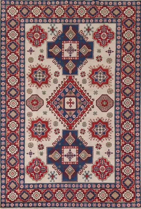 South Western Kazak Oriental Area Rug 7x10