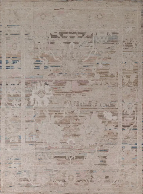Vegetable Dye Oushak Turkish Area Rug 8x10