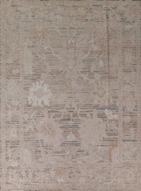 Vegetable Dye Oushak Turkish Area Rug 8x10
