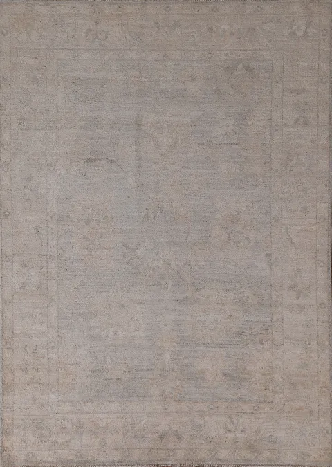 Vegetable Dye Oushak Turkish Area Rug 5x7