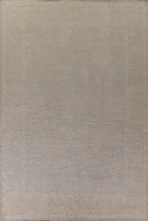 Earth Tone Oushak Vegetable Dye Large Area Rug 10x14