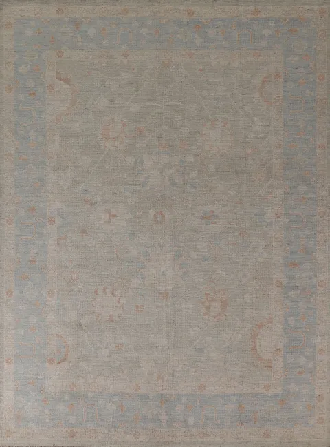 Vegetable Dye Oushak Turkish Area Rug 8x10
