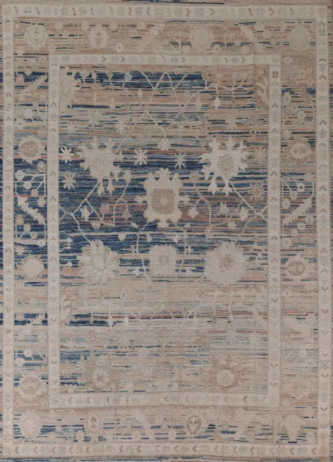 Vegetable Dye Oushak Turkish Area Rug 8x10