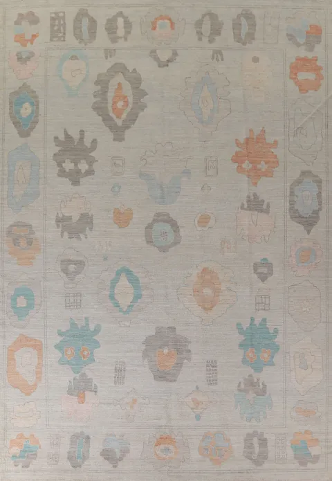 Vegetable Dye Oushak Large Area Rug 10x14