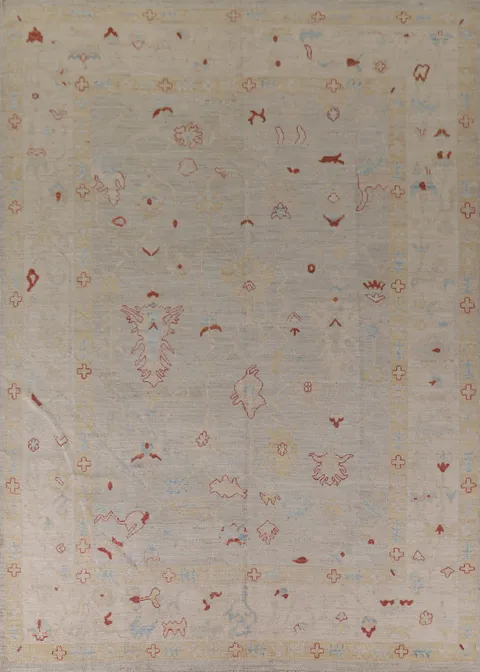 Handmade Oushak Vegetable Dye Area Rug 9x12