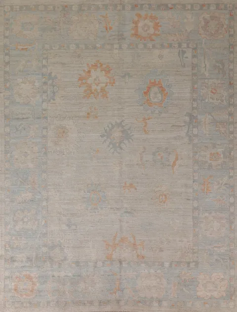 Vegetable Dye Oushak Turkish Area Rug 8x10
