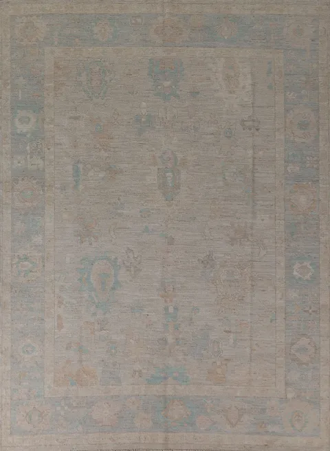 Vegetable Dye Oushak Turkish Area Rug 8x10