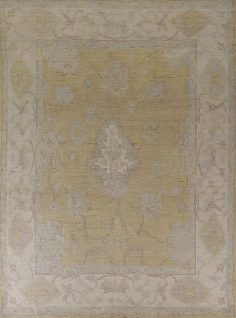 Vegetable Dye Oushak Turkish Area Rug 8x10