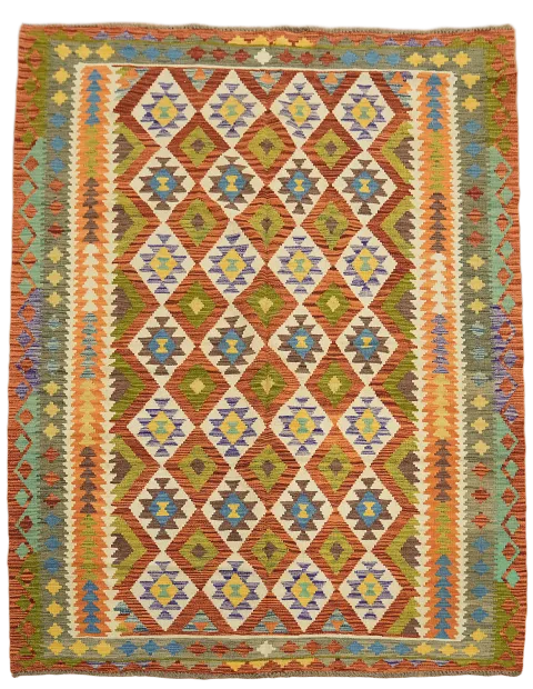 Multicolor Kilim Oriental Area Rug 6x8