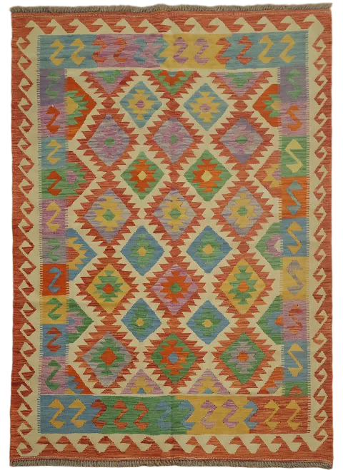South Western Kilim Area Rug 5x7