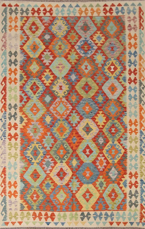 South Western Kilim Oriental Area Rug 7x10