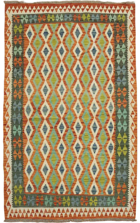 Multicolor Kilim Oriental Area Rug 6x8