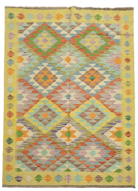 Geometric Kilim Oriental Area Rug 5x7