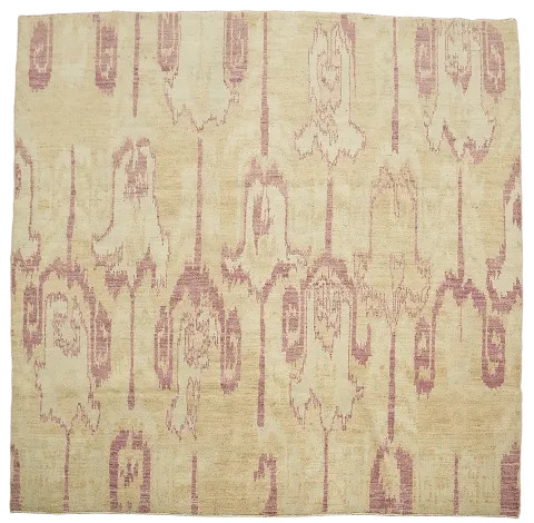 Vegetable Dye Oushak Square Area Rug 8x8