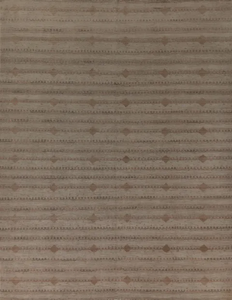 Earth Tone Wool Oushak Vegetable Dye Area Rug 8x10
