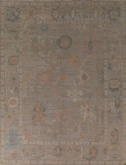 Handmade Oushak Vegetable Dye Area Rug 8x10