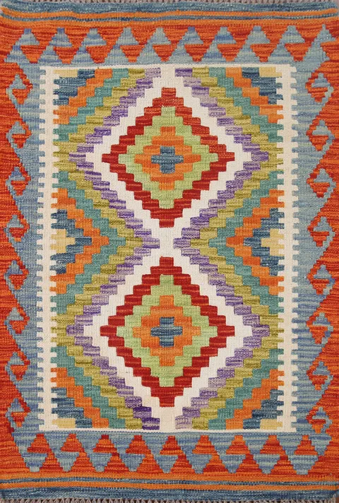 South Western Kilim Oriental Foyer Rug 3x4