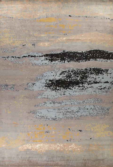 Vegetable Dye Abstract Large Rug 13x18