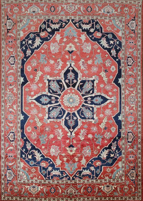 Vegetable Dye Heriz Serapi Oriental Area Rug 9x12