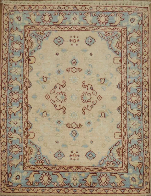 Vegetable Dye Oushak Turkish Accent Rug 3x4