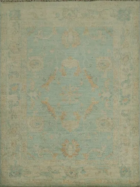 Vegetable Dye Oushak Turkish Rug 3x4