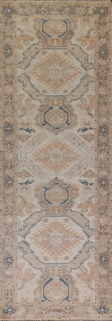 Vegetable Dye Sultanabad Ziegler Wool Runner Rug 3x10