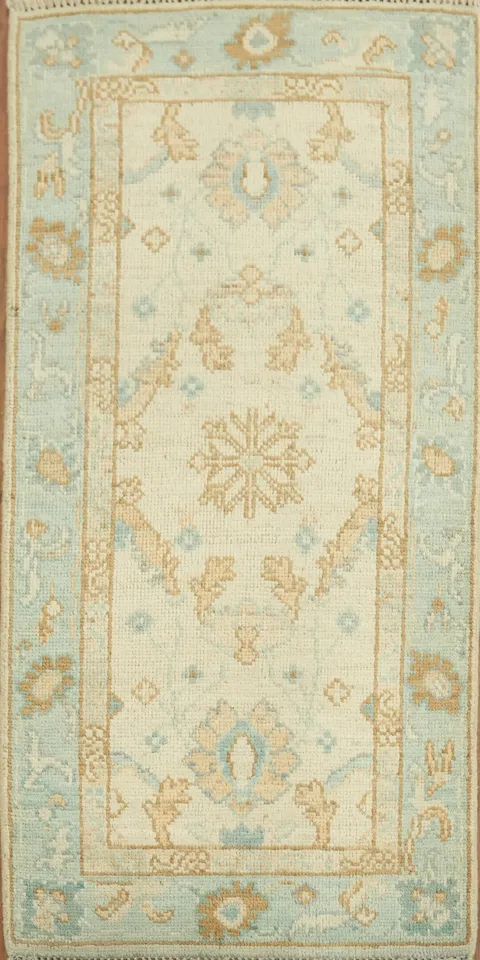 Vegetable Dye Oushak Oriental Foyer Rug 2x4