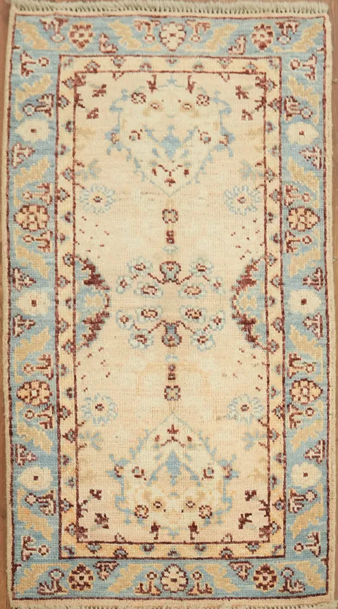 Handmade Oushak Vegetable Dye Accent Rug 2x4